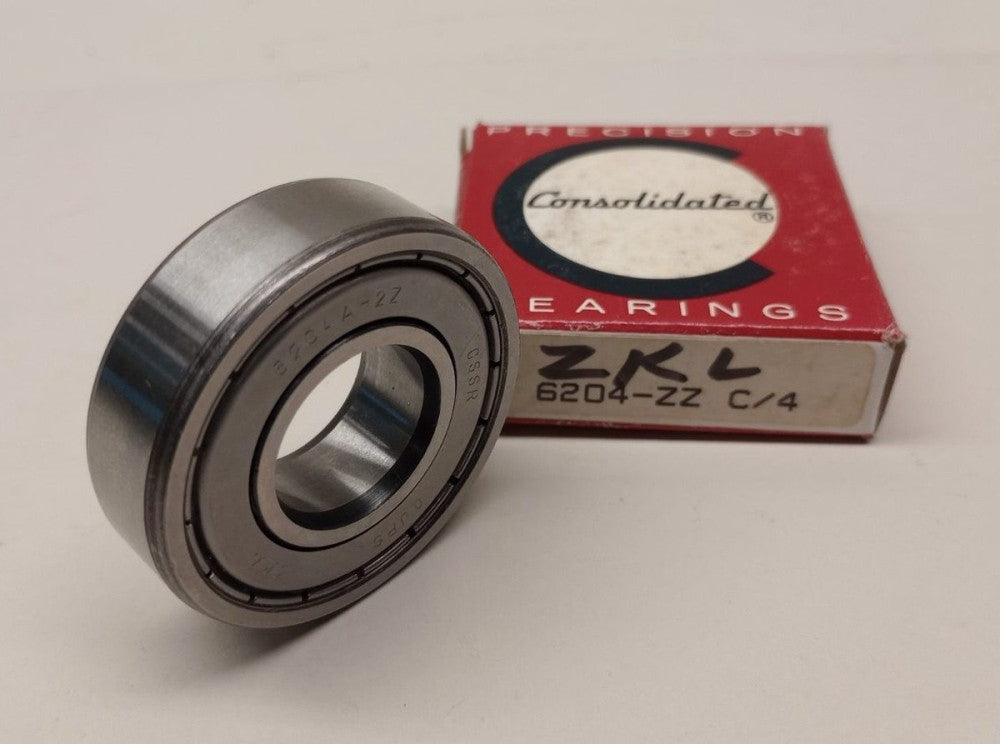 ZKL 6204A-2Z Ball Bearing Double Shielded 20 ID x 47 OD x 14mm 6204-ZZ-C4