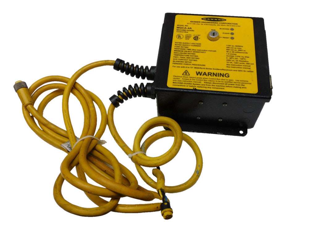Banner MGCA-4A Machine Guard Control W/ Cables 115vac