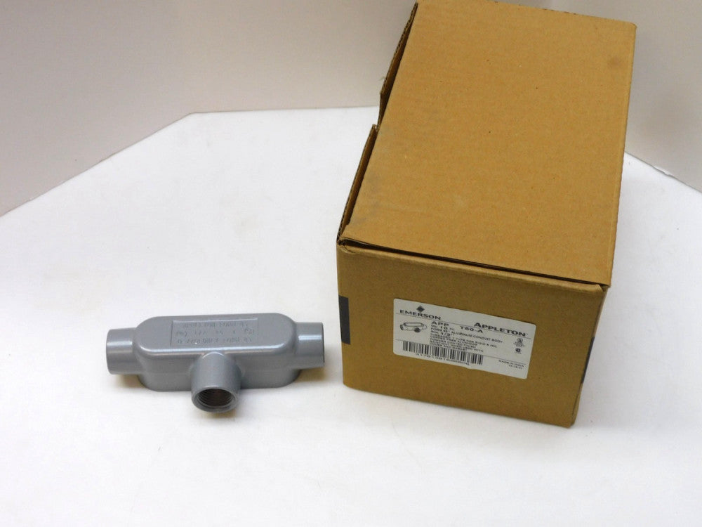 Appleton T50A Form 85 Type T RMC/IMC Tee Conduit Body 1/2"npt Aluminum Lot of 6