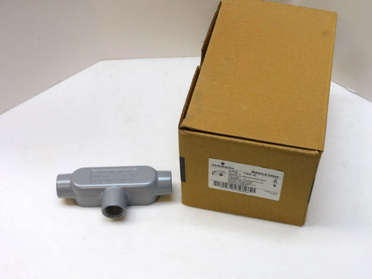 Appleton T50A Form 85 Type T RMC/IMC Tee Conduit Body 1/2"npt Aluminum Lot of 6