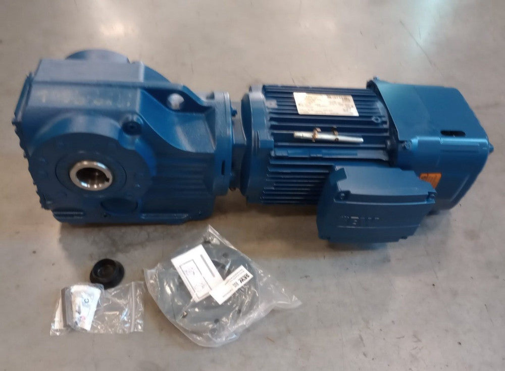 SEW Eurodrive KA67-DRN90L4/BE2HR x 48.77 GearMotor 3ph 2hp 1767/36 Ratio 48.77:1