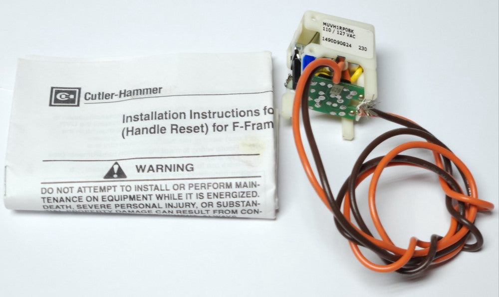 EATON CUTLER HAMMER MUVH1RP08K F Frame 120 VAC UVR Undervoltage Release 1490D90G