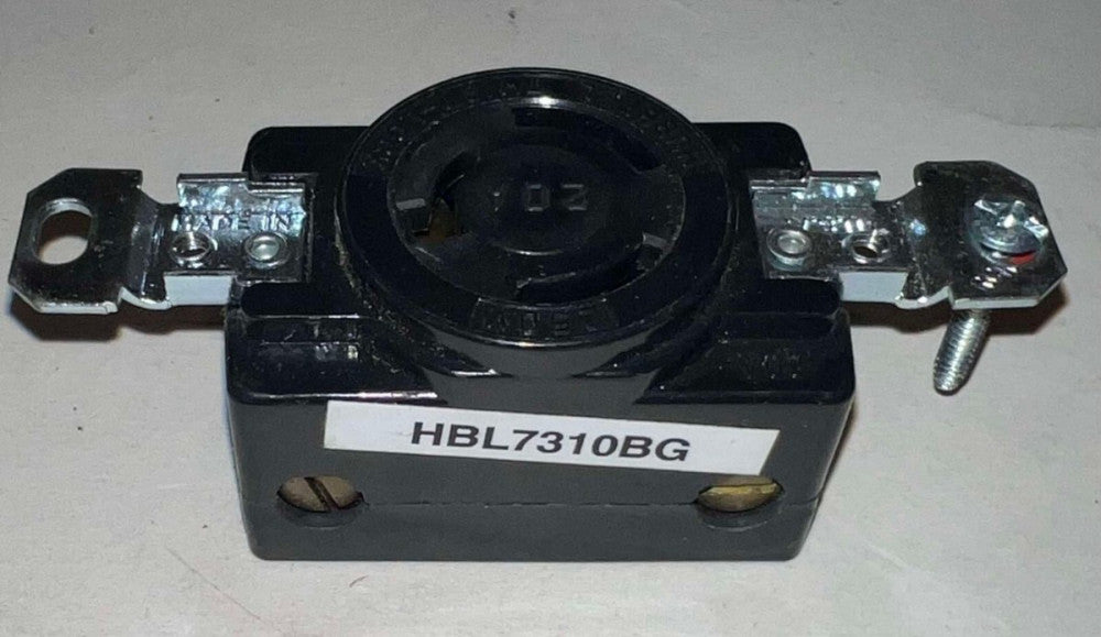 HUBBELL HBL7310BG Twist Lock Receptacle 3 Wire Grounding 20 Amp 250V 2 Pole