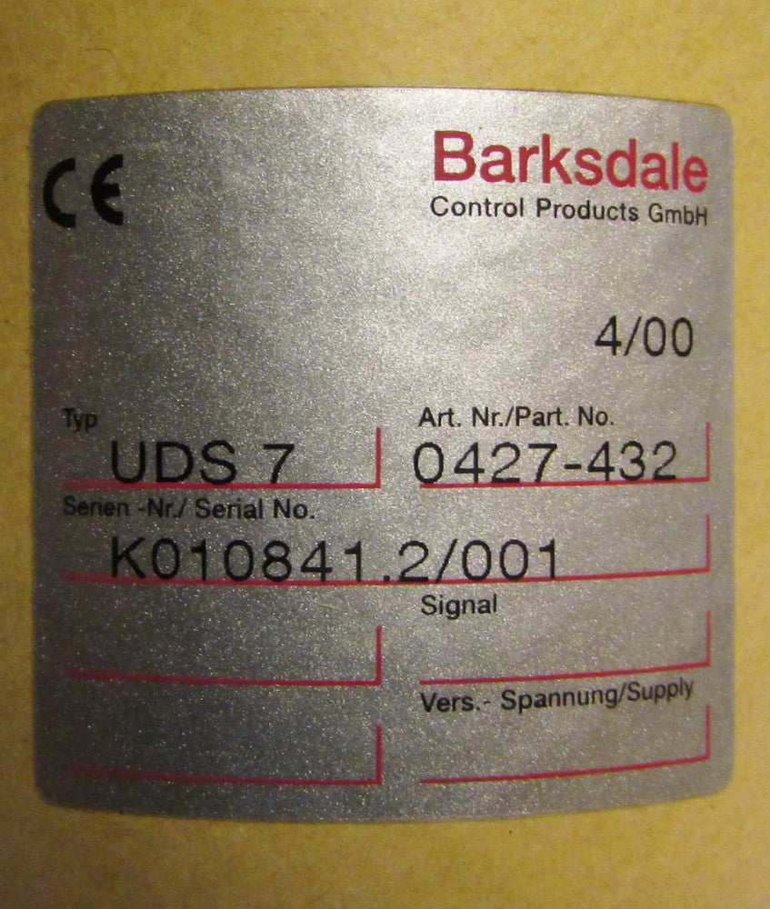 BARKSDALE UDS7 0427 432 UDS Dual Pressure Switch