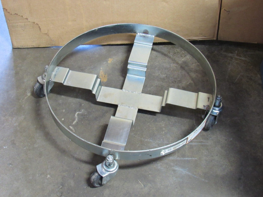 VESTIL 55 GAL GALLON DRUM BARREL DOLLY DRUM-QUAD-H 900LB CAPACITY