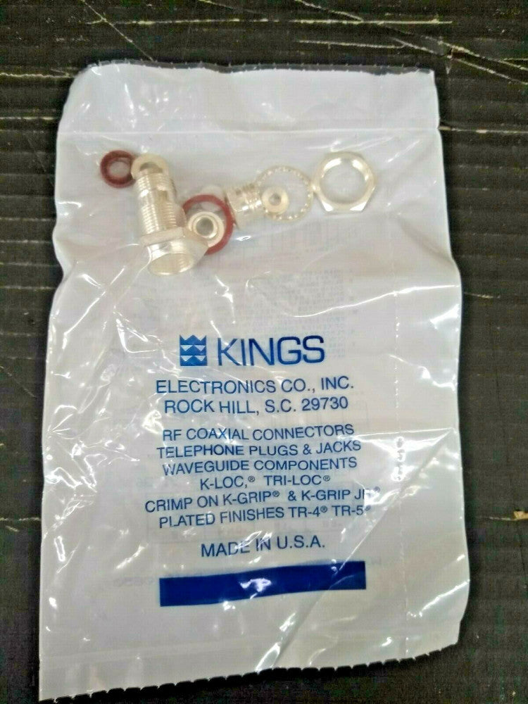New, Kings Electronics, KA-19-19, Conn TNC F ST Panel Mount