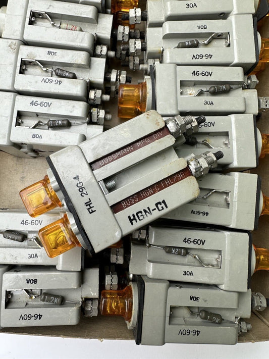 Pack of 14 Bussman FHL29G Fuse Holder Light Indicator 46-60V 30A New NOS
