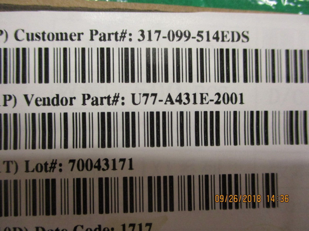 U77-A431E-2001 Amphenol SFP+ CAGE WITH SPRING FINGER EMI GASKET BRAND NEW!