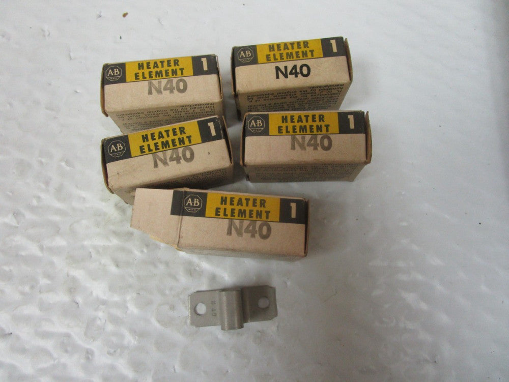 NEW LOT OF 5 ALLEN BRADLEY N40 HEATER ELEMENT