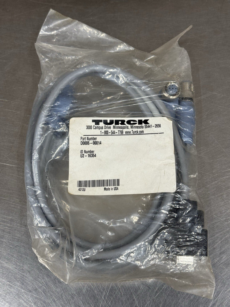 Turck D0006-00014 Connecting Cable U2-16354 - New
