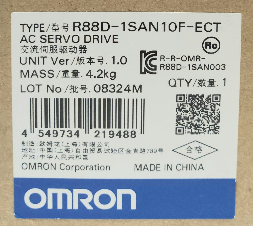 OMRON R88D 1SAN10F ECT AC SERVO Motor Drive 380-480 VAC