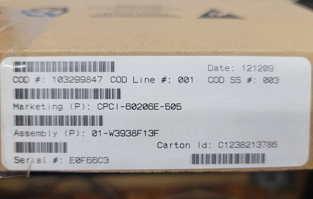 New, Emerson, CPCI-60206E-505,  CPCI CARD HOST SLOT CPCI-602 Processor Board