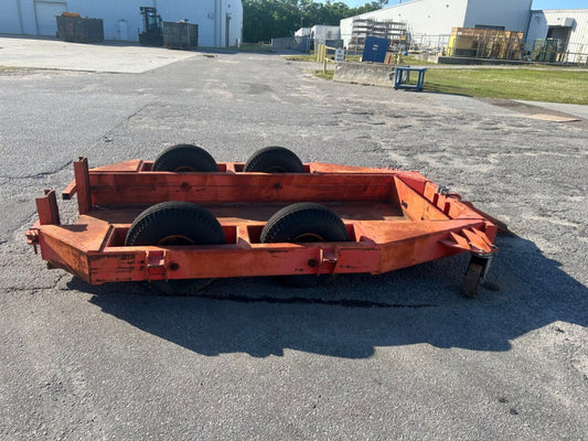 HEAVY DUTY LOW PROFILE FACTORY CART TRAILER  7.50 TIRES 127" LONG 75" WIDTH