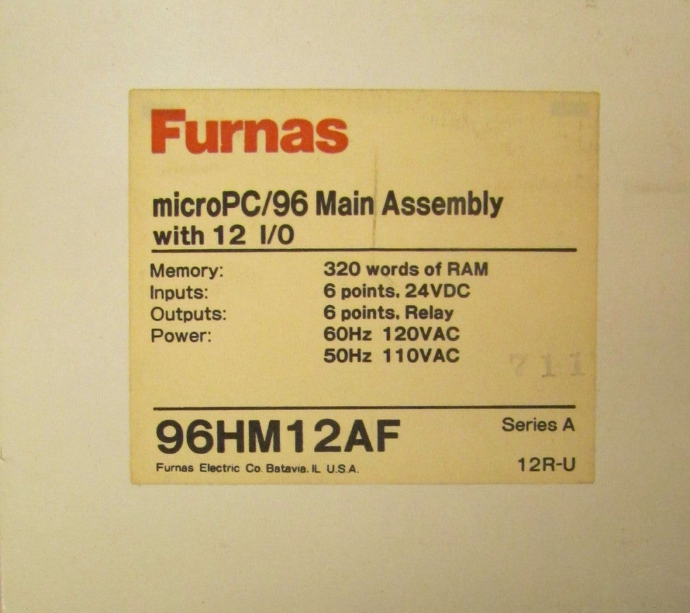 FURNAS 96HM12AF Micro PC 96 12 I/O Main Assembly Module