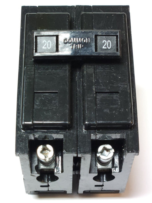 EATON CUTLER HAMMER BAB2020F 2 Pole 20 AMP Circuit Breaker 120 240 V