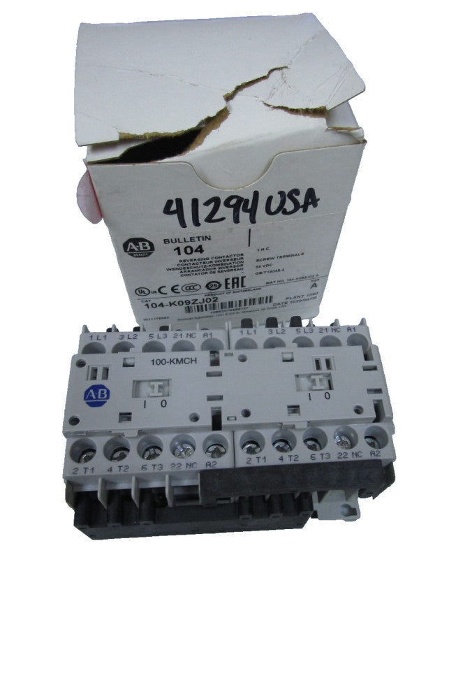 Allen Bradley 104-K09ZJ02 Reversing Contactor Ser A 24Vdc
