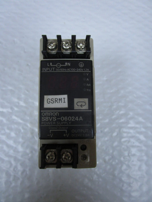 OMRON S8VS-06024A POWER SUPPLY S8VS-06024A/ED2 24Vdc 2.5A