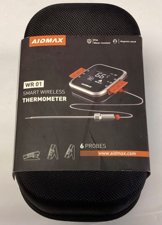 AIDMAX LX WR01 ORG 6 Probes-US Smart Wireless Thermometer 6 Probes