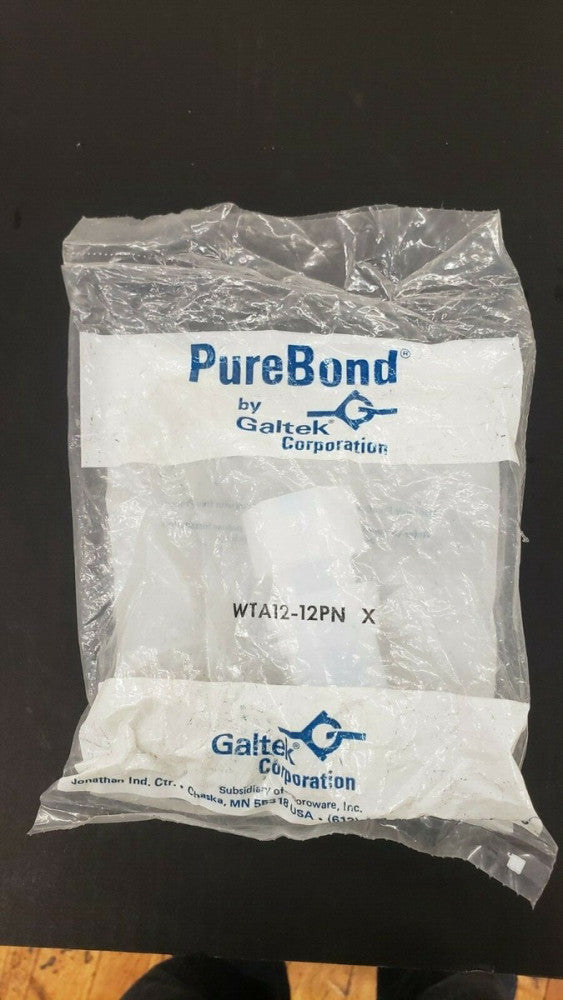 New, GALTEK, WTA12-12PN, STRAIGHT ADPTR, 3/4-INCH X 3/4-INCH