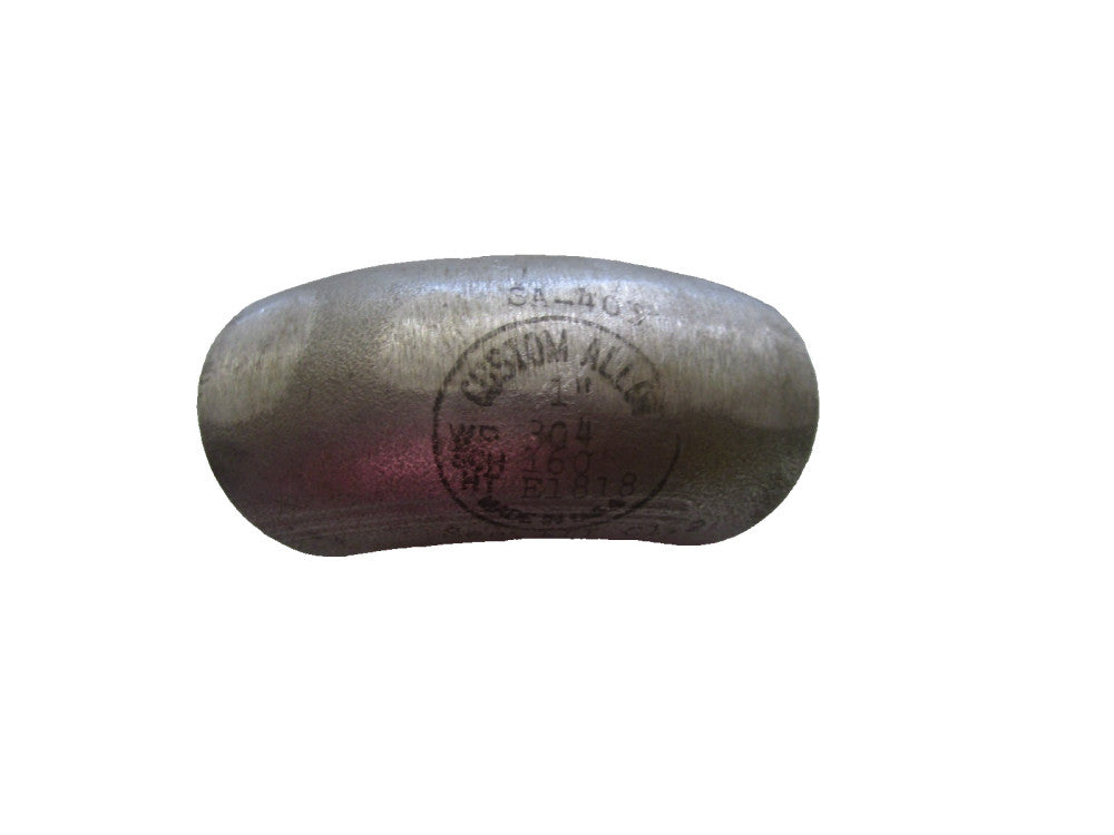 Custom Alloy  1" 304 Stainless Butt Weld 90° degree Elbow S/160 Sch 160 6000# 6m