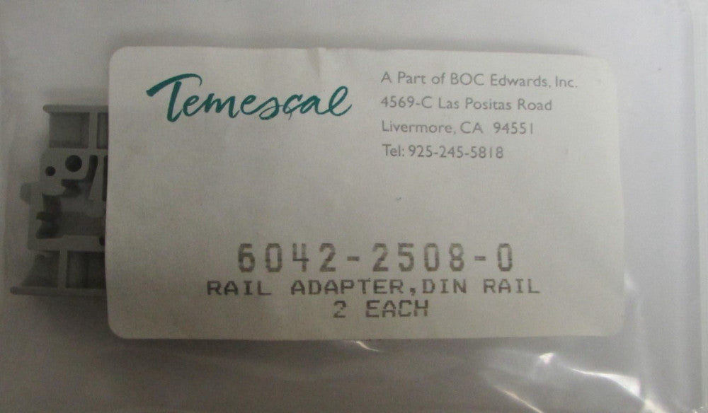 BOC TEMESCAL 6042 2508 0 Din Rail Mount Adapter *LOT OF 2*