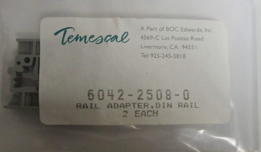 BOC TEMESCAL 6042 2508 0 Din Rail Mount Adapter *LOT OF 2*