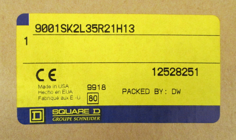 SQUARE D RED Momentary Illum Push Button Mushroom E Stop 9001 SK2 L35 R21 H13