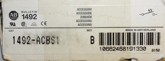 ALLEN BRADLEY Duplex Single Pole 6 Amp 12 Amp 277V Circuit Breaker 1492 ACBS1