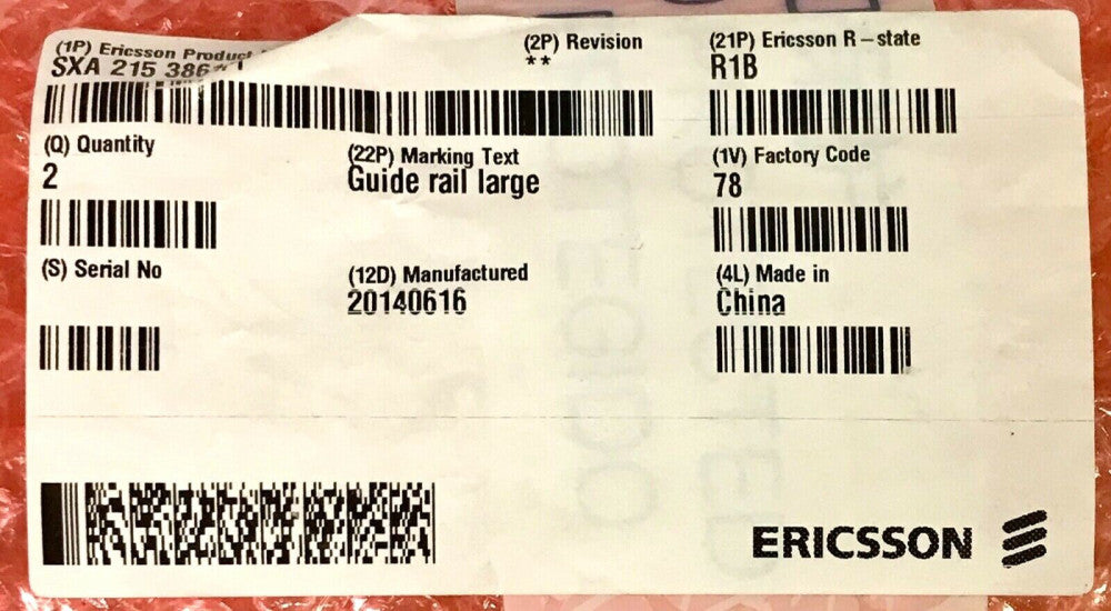 ERICSSON SXA 215 3861/1 2 Large Guide Rail R-State R1B