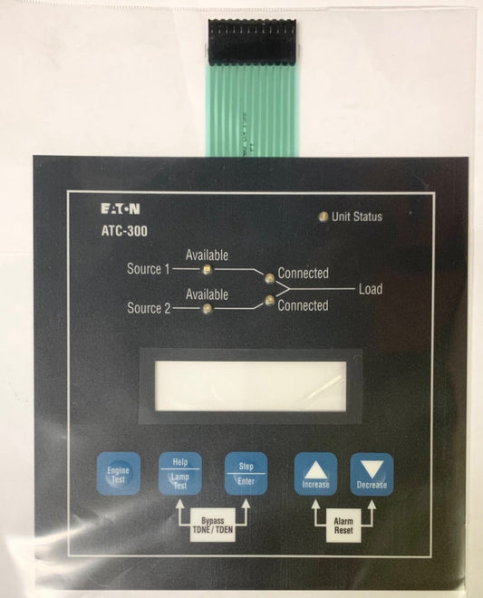 EATON ATC-300 Automatic Transfer Switch Control Replacement Cover Control Keypad