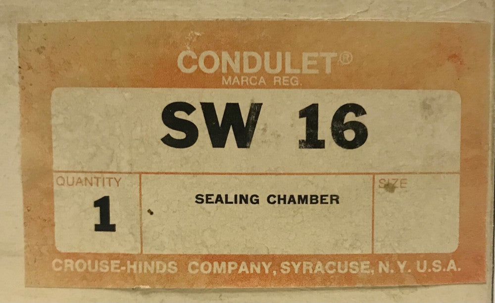 CROUSE HINDS SW 16 Type EDS D12 Push Button Sealing Chamber 2 Circuit Universal