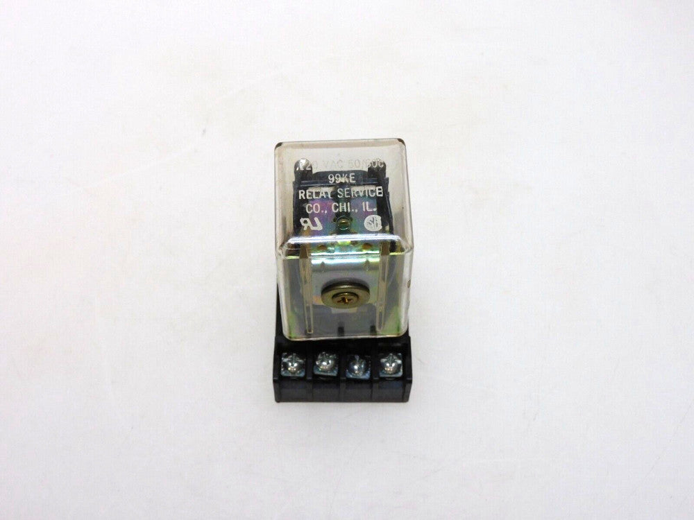 RELAY SERVICES 99KE RELAY 120VAC W/ BASE 0T08-PC 600V 10A