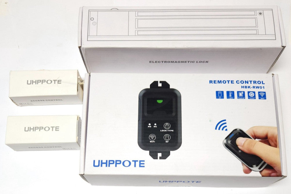 UHPPOTE HBK RW01 Remote Control Electromagnetic Door Lock Kit 12 VDC WiFi Contro