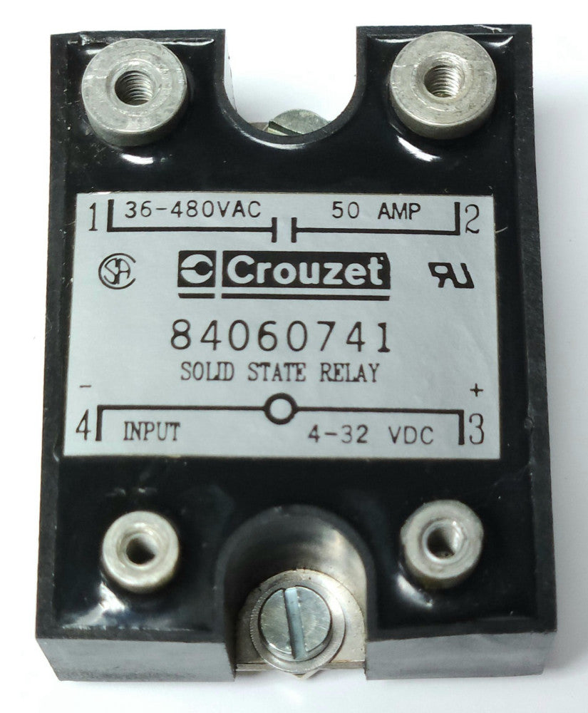 CROUZET 84060741 Solid State Relay 36-480 VAC 50 AMP 4-32 VDC Input