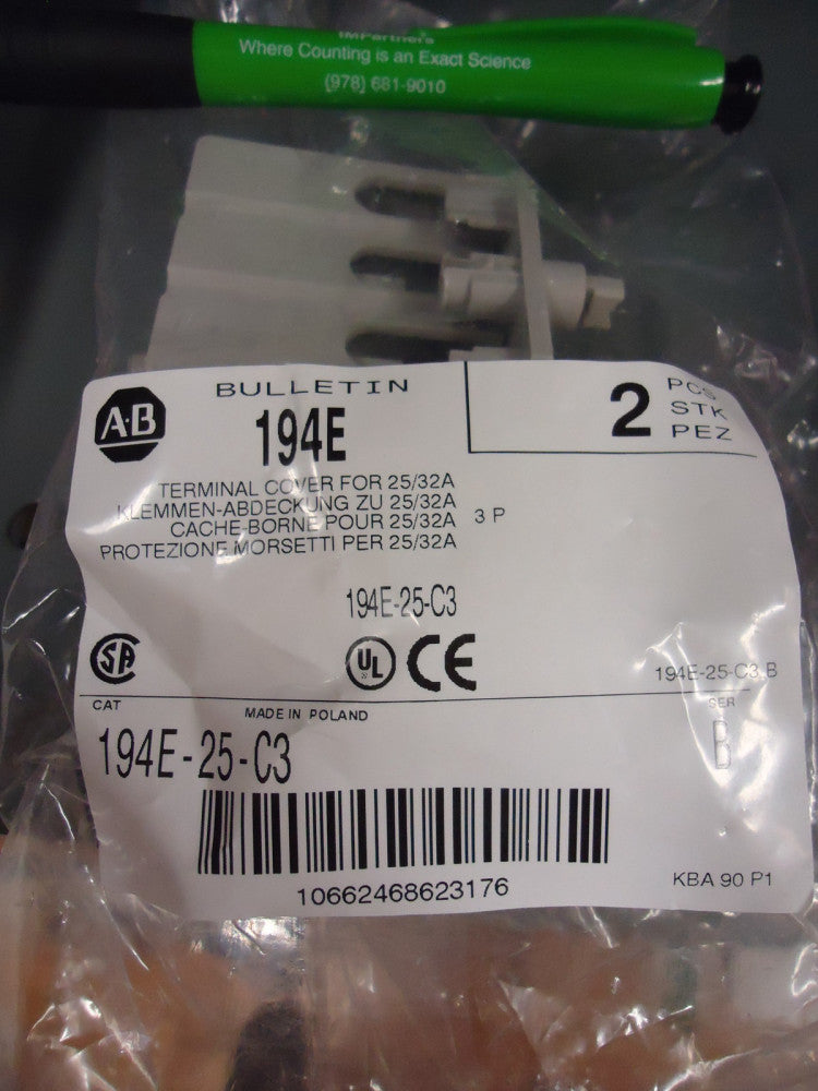 Allen Bradley 194E-25-C3 Load Switch Cover. Brand New! 4 Pieces!