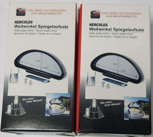 SET OF 2 CS CAR STYLING SHOP HERCULES C0424 WIDE ANGLE Auxiliary Mirror