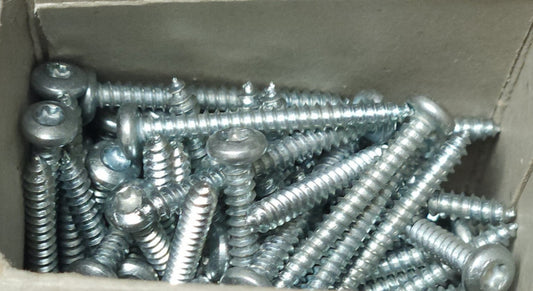 BOX OF 100 TYPE PH TORX PAN HEAD SCREW 6X1 1/4 NO PIN 400980 5HY72 Z/P TAMPER
