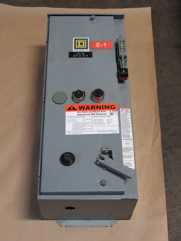 SQUARE D MOTOR STARTER COMBO 8538SDA44V83CFF4H10P45TX22Y74 SZ 2 8536SDO1H10S