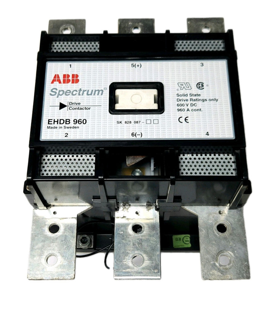 ABB EHDB 960 SPECTRUM 120 VAC 960 AMP EHDB960C-1L DRIVE CONTACTOR 600 VDC SK 828