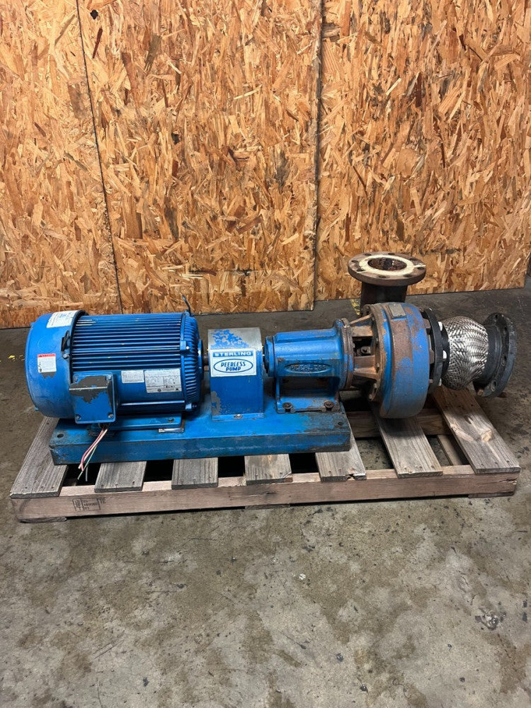 STERLING F2 1050A PEERLESS END SUCTION PUMP 15 HP 208-230/460V 3 PH