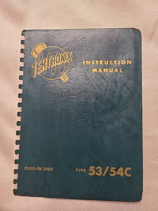 Tektronix Type 53/54A Plug-In Unit Instruction Manual 