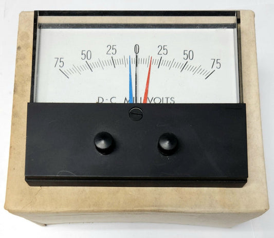 GENERAL ELECTRIC 50 1964641FXF1JAA 0-75 MILLIVOLTS DC Meter Relay DC MILLIVOLT