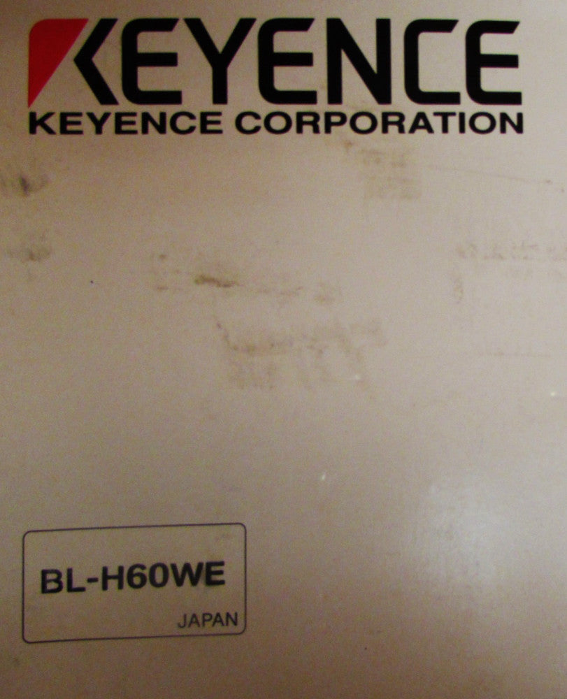 KEYENCE BL H60WE BL 600 Series Laser Bar Code Reader Manual and CD Software