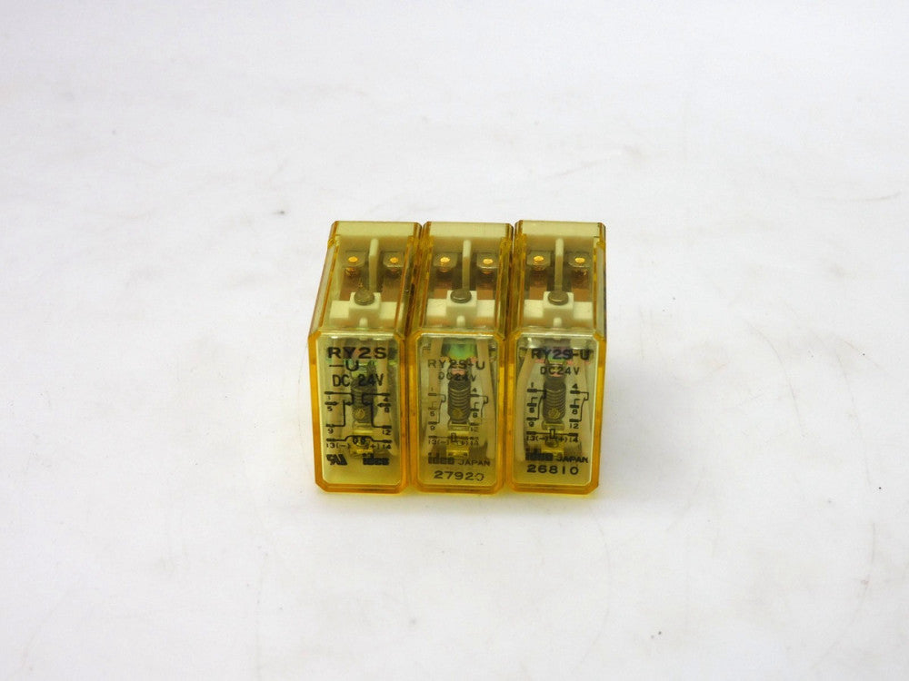 LOT OF 3 IDEC RY2S-U RELAY 24VDC