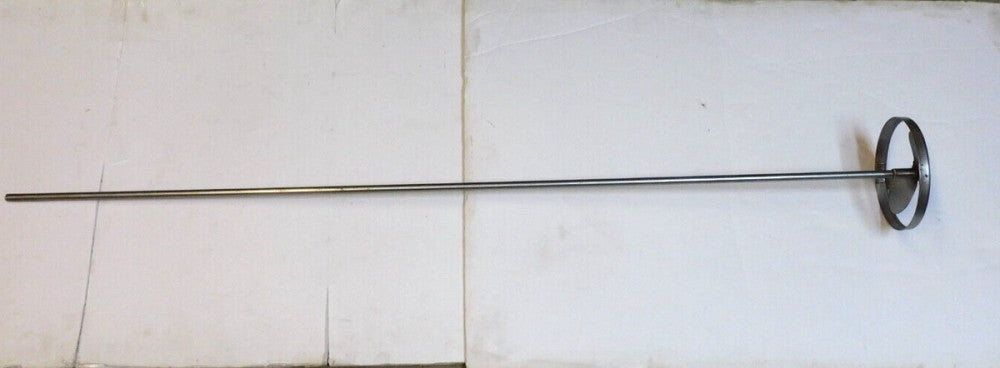 NO NAME 42" STAINLESS CHEMICAL PAINT GROUT AGITATOR MIXER 5-1/4" PROPELLER 3/8"S