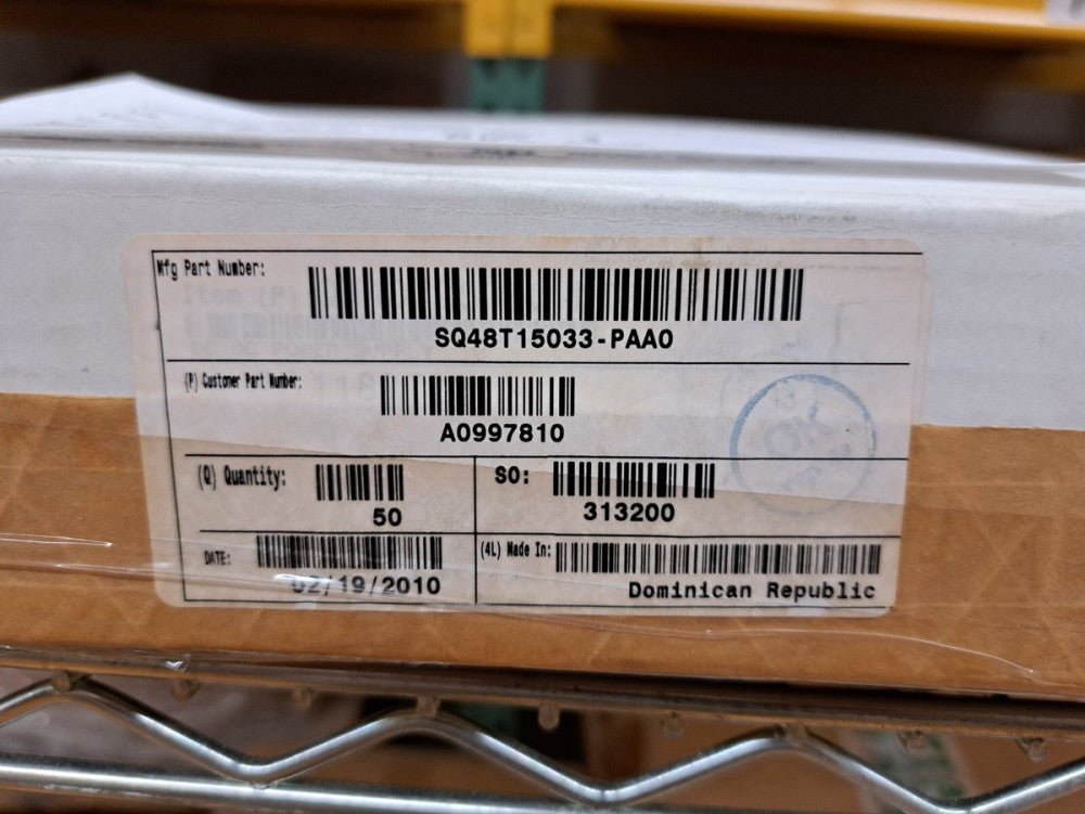 New, Power-One, SQ48T15033-PAA0, Module DC-DC 48VIN 1-OUT 3.3V 15A 50W 8-Pin 1/8