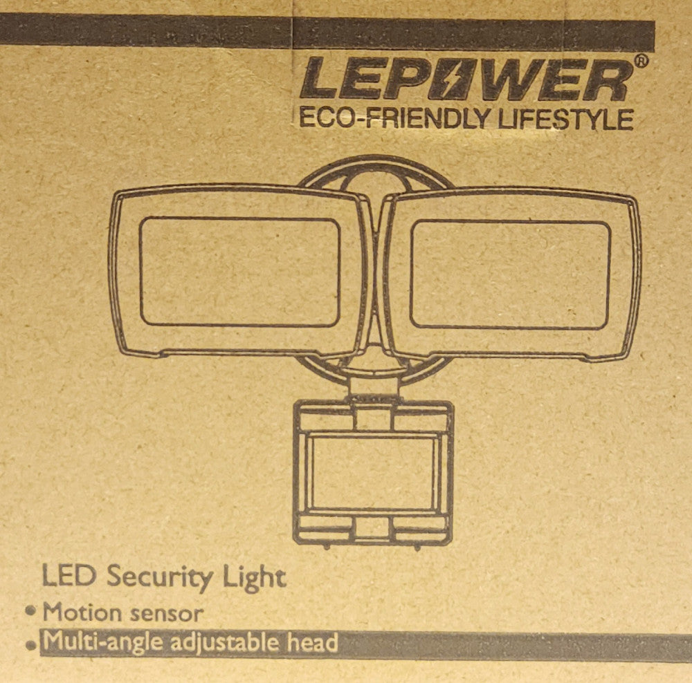 LEPOWER YY01A BR Motion Activated Light 120 VAC 28 Watt LED