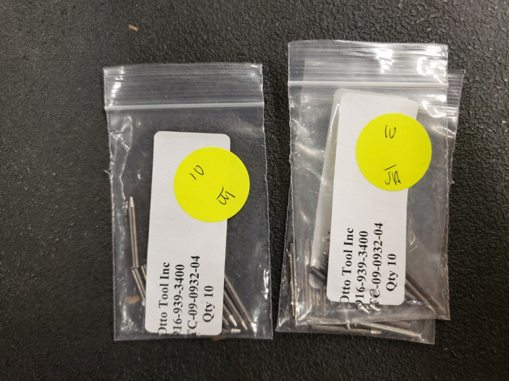 NEW, OTTO TOOL, TC09-0932-04, TUNGSTEN PREGROUND ELECTRODE 9-2500