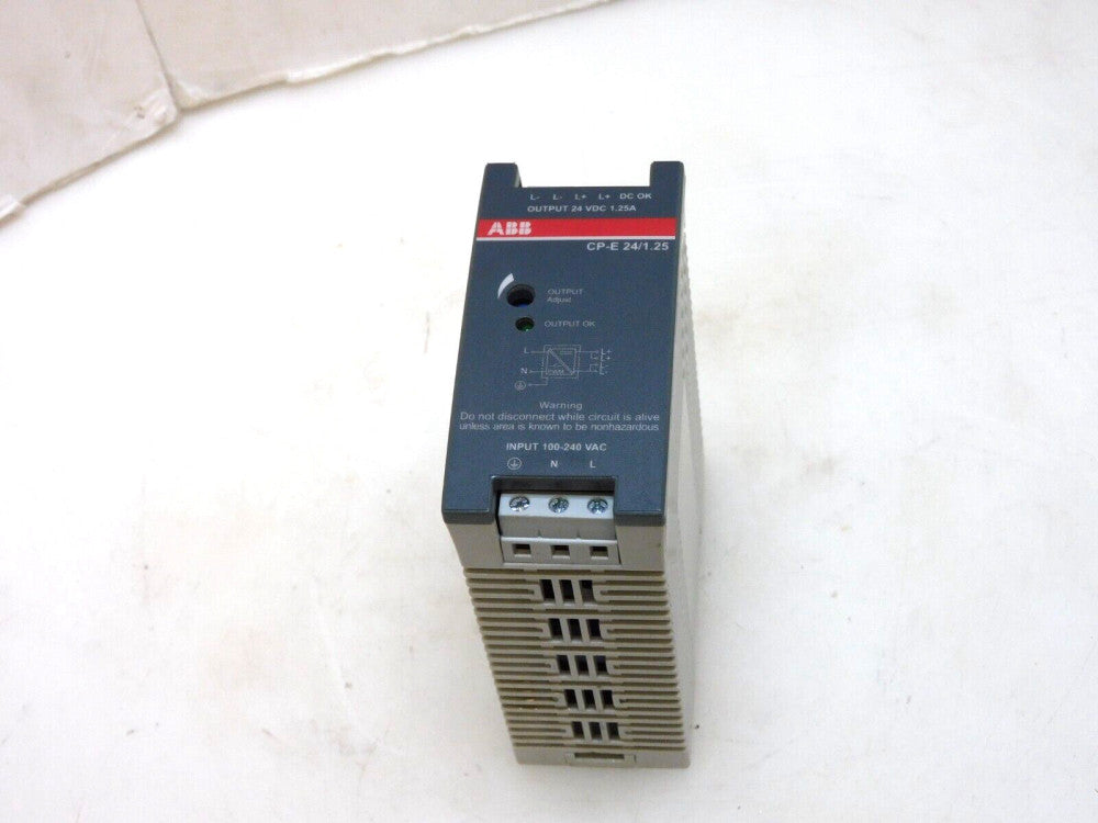 ABB CP-E 24/1.25 SWITCH MODE POWER SUPPLY 24VDC 1.25A 100-240VAC