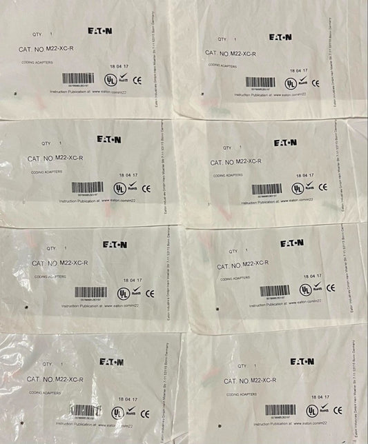 (LOT OF 8) EATON CUTLER HAMMER M22 XC R Coding Adapters